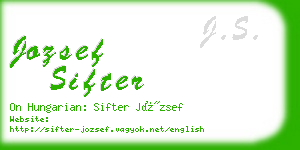 jozsef sifter business card